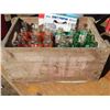 Image 3 : Wooden 7-Up Crate with glass bottles (Pepsi-Cola, Crush, Stubby, etc.)