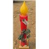 Image 1 : Vintage plastic "NOEL" Light up candle - 38.5" tall
