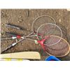 Image 3 : Crocket sticks and balls + 4 Badminton rackets and 1 lawn chair