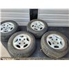Image 1 : Set of 4 ver good golf cart tires with rims all hold air size 20.5x50-10