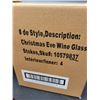Image 3 : 2 sets of 4 Christmas Eve wine glass New/Never used