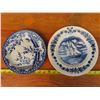 Image 1 : 2 Painted plates: "Bluenose II" Burleigh and Northland Porcelaine Fine China'