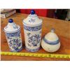 Image 1 : 3 decorative kitchen storage jars