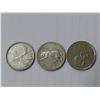 Image 1 : 3 Canada quarters 1968,1867-1967 cougar, 1873-1973 RCMP.