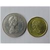 Image 2 : 1896-2021 Klondike Color Canada Loonie + 1980 Canada Voyager dollar