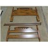 Image 1 : Double sized bed frame with wooden head/foot boards