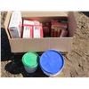 Image 1 : Box of Polyfilla & other dry walling/patching accessories