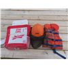 Image 1 : Brush Hard Hat + Child PFD + Budweiser cooler bag