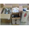 Image 2 : 4 mystery storage unit boxes - assorted household and kitchenware