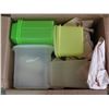 Image 2 : 12.5"x12.5"x16" Storage unit mystery box of assorted items - plastic containers/kitchenware