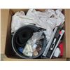 Image 2 : 18"X16"x13" Storage unit mystery box of assorted items - household items