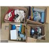 Image 1 : 4 mystery storage boxes of assorted house hold item