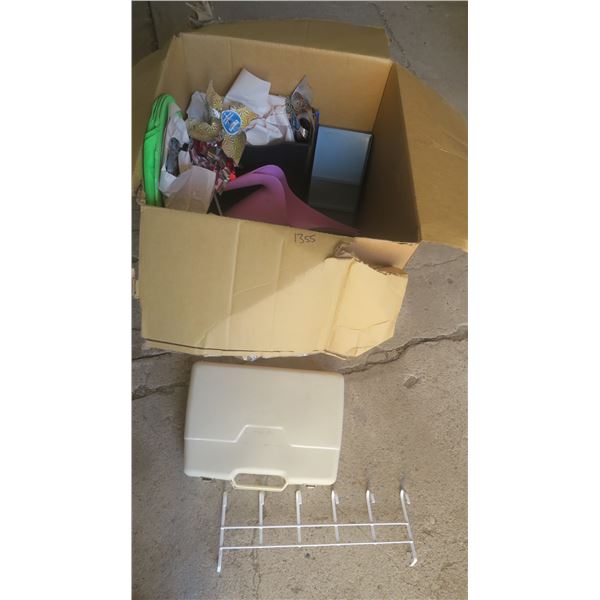 18 x18 x22  Storage unit mystery box of assorted items - housewares