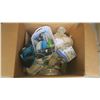 Image 2 : 18"x18"x27" Storage unit mystery box of assorted items - décor and bathroom supplies