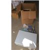 Image 1 : 18"x18"x27" Storage unit mystery box of assorted items - kitchenwares and microwave