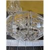 Image 4 : Three large heavy bohemian glass lead crystal eggs. 6 in tall, 4 in wide.