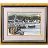 Image 1 : Scottish artist Dorothy Bruce signed  watercolour on paper of Ullapool Harbour. 16 in x 13 in. Mint 