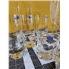 Image 2 : Fifteen pieces of Bohemia Czech Republic glass lead crystal over 24%. Includes 2 champagne flutes. 3