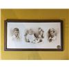Image 5 : Two very old photographs.  22 in x 19 in and 10 in x 19 in. Larger trio frame needs repair. Smaller 