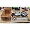69  A1 Occidental Fruit Co.LTD. Wooden box 11x12x19.5 inch, Electric Skillet, Fluorescent Light, Grill