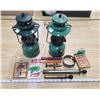 Vintage “Coleman” Lamps, pumps and mantles