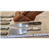 Image 3 : 7 Butcher Knives – “J.A. Henckels” Germany and Japan + “Henckels” Knife Block