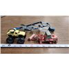 Image 2 : Metal “Ertl” Plow, Metal “Matchbox” Tractor, Metal “Hot Wheels” Monster Truck