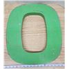 Image 1 : Large metal letter "O" - 18"H