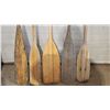 Image 2 : 5 Vintage canoe paddles