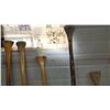 Image 6 : 5 Vintage canoe paddles