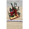 Image 4 : Vintage "Hot Pepper" salt and pepper shakers, with tray