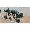 Image 3 : 6pc "Blue Mountain" pottery elephant figures