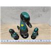 Image 2 : 3pc "Blue Mountain" potter duck figures