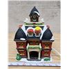 Image 1 : Christmas village lighted porcelain school house
