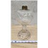Image 3 : Antique cut clear glass oil lamp base