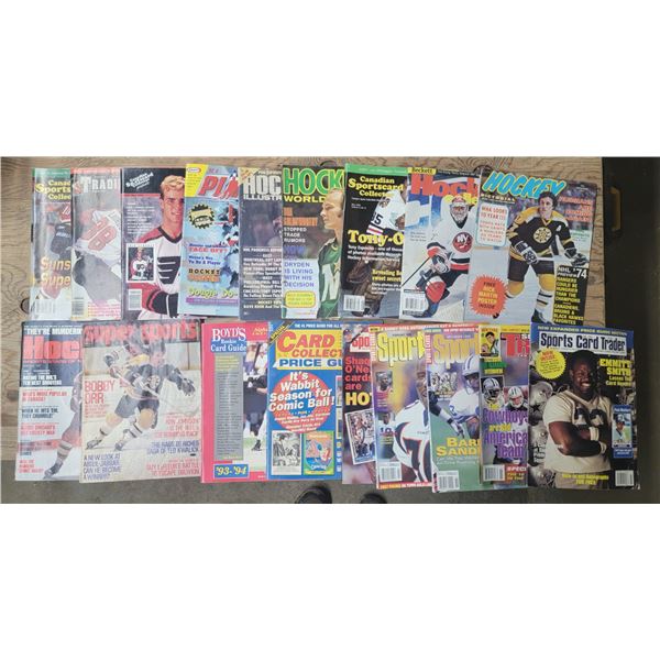 lot of hockey / baseball magazines