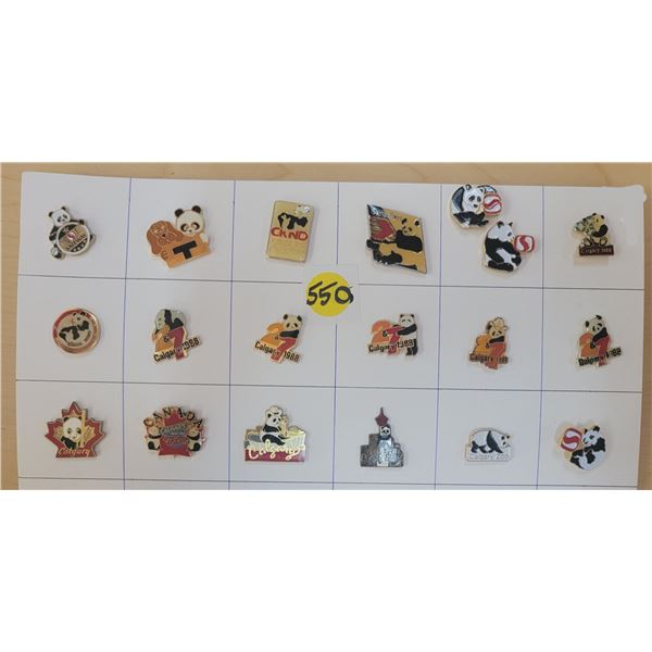 19 Panada pins - Calgary & others
