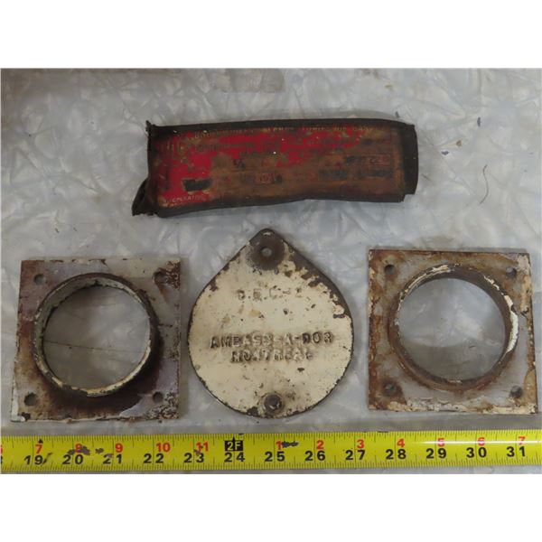 Ambassador Peep-hole cover and plates (Boiler? + ULC Metal plate