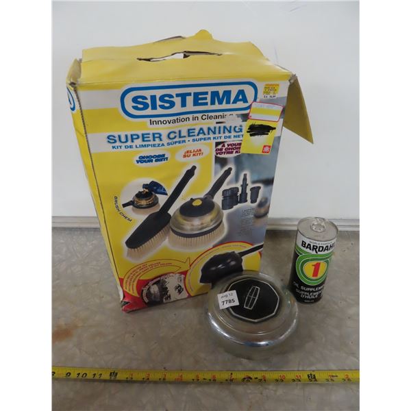 Sistema Cleaning kit + Licoln SUV or 1/2 ton center cap + Bardahl can - full