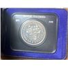 Image 1 : 1971 British Columbia Centennial Nickel Dollar. Housed in its original blue RCM case of issue. Speci