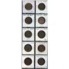 Image 1 : Complete set of 10 Canadian George V Large Cents 1911 – 1920. Coins grade F-12 to EF-40. A nice sele