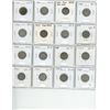Image 1 : Lot of 16 Canadian Edward VII & George V Silver 10 Cents. Includes 1910, 1912, 1913 Small Leaves, 19