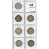 Image 2 : Complete set of 7 Canadian World War II Silver 50 Cents. Includes 1939, 1940, 1941, 1942, 1943, 1944