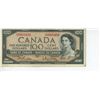Image 1 : 1954 Canadian 100 dollar bill - Beattie/Rasminsky - B/J 0065486