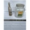 Image 1 : vintage Nabob coffee jar & Saskatoon Starlite Bottlers bottle