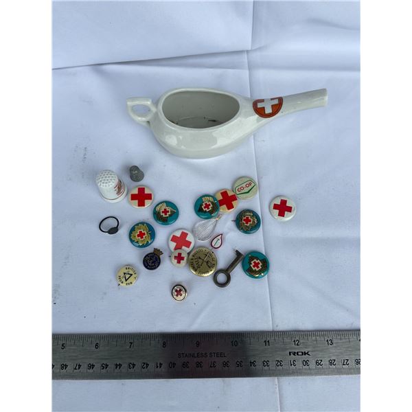 vintage nursing buttons