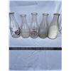 Image 1 : 5 vintage milk bottles