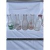 Image 1 : 5 vintage milk bottles