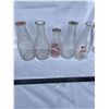 Image 1 : 5 vintage milk bottles