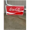 Image 1 : plastic 5 foot Coca-Cola sign